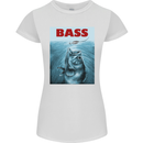 Bass Fishing Parody Fuuny Fisherman Womens Petite Cut T-Shirt White