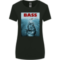 Bass Fishing Parody Fuuny Fisherman Womens Wider Cut T-Shirt Black
