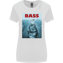 Bass Fishing Parody Fuuny Fisherman Womens Wider Cut T-Shirt White