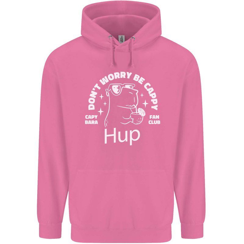 Be Cappy Funny Capybara Childrens Kids Hoodie Azalea