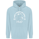 Be Cappy Funny Capybara Childrens Kids Hoodie Light Blue