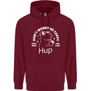 Be Cappy Funny Capybara Childrens Kids Hoodie Maroon