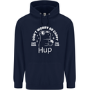 Be Cappy Funny Capybara Childrens Kids Hoodie Navy Blue