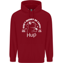 Be Cappy Funny Capybara Childrens Kids Hoodie Red
