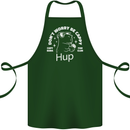 Be Cappy Funny Capybara Cotton Apron 100% Organic Forest Green