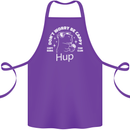 Be Cappy Funny Capybara Cotton Apron 100% Organic Purple