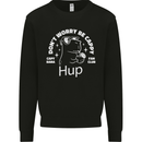 Be Cappy Funny Capybara Kids Sweatshirt Jumper Black