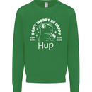 Be Cappy Funny Capybara Kids Sweatshirt Jumper Irish Green