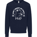 Be Cappy Funny Capybara Kids Sweatshirt Jumper Navy Blue