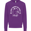 Be Cappy Funny Capybara Kids Sweatshirt Jumper Purple