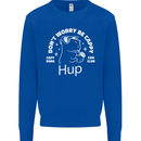 Be Cappy Funny Capybara Kids Sweatshirt Jumper Royal Blue