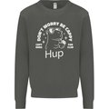 Be Cappy Funny Capybara Kids Sweatshirt Jumper Storm Grey
