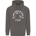 Be Cappy Funny Capybara Mens 80% Cotton Hoodie Charcoal