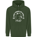 Be Cappy Funny Capybara Mens 80% Cotton Hoodie Forest Green