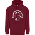 Be Cappy Funny Capybara Mens 80% Cotton Hoodie Maroon