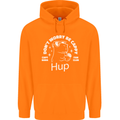 Be Cappy Funny Capybara Mens 80% Cotton Hoodie Orange