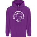 Be Cappy Funny Capybara Mens 80% Cotton Hoodie Purple