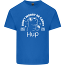 Be Cappy Funny Capybara Mens Cotton T-Shirt Tee Top Royal Blue
