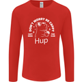 Be Cappy Funny Capybara Mens Long Sleeve T-Shirt Red