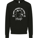 Be Cappy Funny Capybara Mens Sweatshirt Jumper Black