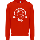 Be Cappy Funny Capybara Mens Sweatshirt Jumper Bright Red