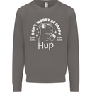 Be Cappy Funny Capybara Mens Sweatshirt Jumper Charcoal