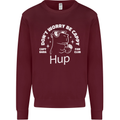 Be Cappy Funny Capybara Mens Sweatshirt Jumper Maroon