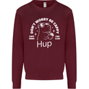 Be Cappy Funny Capybara Mens Sweatshirt Jumper Maroon
