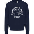 Be Cappy Funny Capybara Mens Sweatshirt Jumper Navy Blue