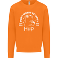 Be Cappy Funny Capybara Mens Sweatshirt Jumper Orange