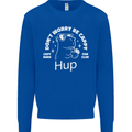 Be Cappy Funny Capybara Mens Sweatshirt Jumper Royal Blue