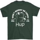 Be Cappy Funny Capybara Mens T-Shirt 100% Cotton Forest Green