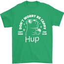 Be Cappy Funny Capybara Mens T-Shirt 100% Cotton Irish Green