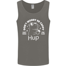 Be Cappy Funny Capybara Mens Vest Tank Top Charcoal