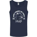 Be Cappy Funny Capybara Mens Vest Tank Top Navy Blue