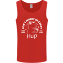 Be Cappy Funny Capybara Mens Vest Tank Top Red
