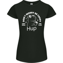 Be Cappy Funny Capybara Womens Petite Cut T-Shirt Black