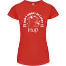 Be Cappy Funny Capybara Womens Petite Cut T-Shirt Red