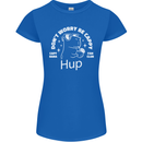 Be Cappy Funny Capybara Womens Petite Cut T-Shirt Royal Blue
