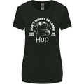 Be Cappy Funny Capybara Womens Wider Cut T-Shirt Black