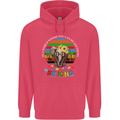 Be Kind Elephant Autism Autistic Childrens Kids Hoodie Heliconia