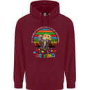 Be Kind Elephant Autism Autistic Childrens Kids Hoodie Maroon