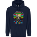 Be Kind Elephant Autism Autistic Childrens Kids Hoodie Navy Blue