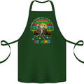 Be Kind Elephant Autism Autistic Cotton Apron 100% Organic Forest Green