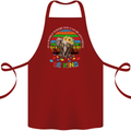 Be Kind Elephant Autism Autistic Cotton Apron 100% Organic Maroon