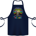 Be Kind Elephant Autism Autistic Cotton Apron 100% Organic Navy Blue