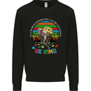 Be Kind Elephant Autism Autistic Kids Sweatshirt Jumper Black