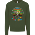 Be Kind Elephant Autism Autistic Kids Sweatshirt Jumper Forest Green