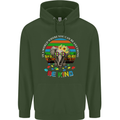 Be Kind Elephant Autism Autistic Mens 80% Cotton Hoodie Forest Green