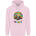 Be Kind Elephant Autism Autistic Mens 80% Cotton Hoodie Light Pink